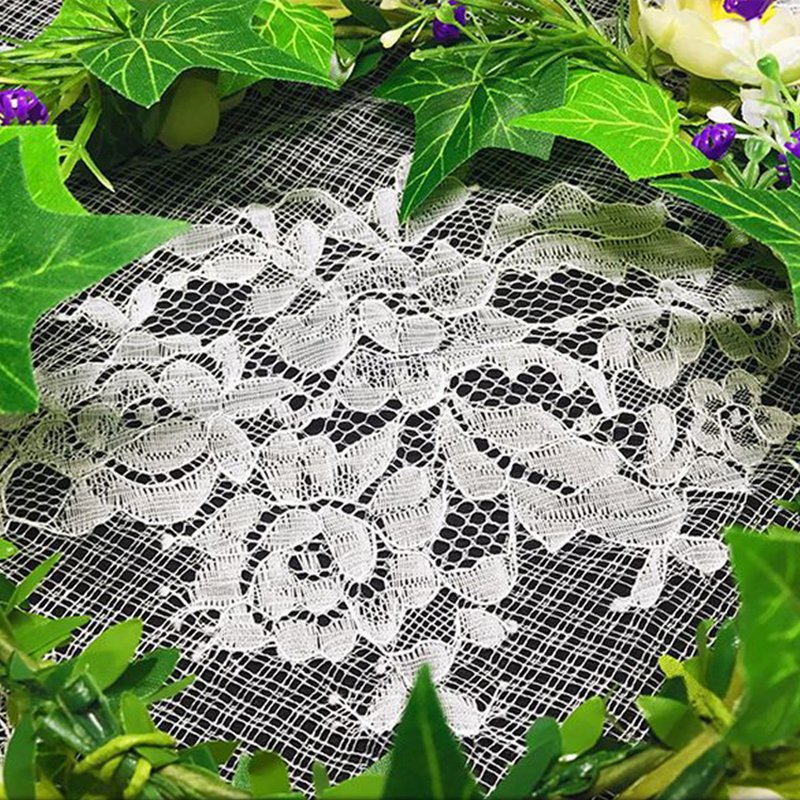 Dress Cutwork Curtain Nylon Lace Fabric for Women's Wear Wholesale Sup 8